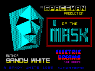 I, of the Mask title screen for ZX Spectrum